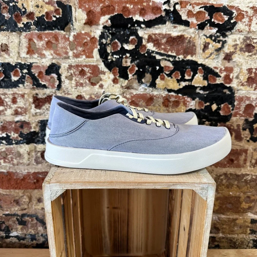 OLUKAI Tradewinds Mens 10 Navy Purple shoes slip on casual NEW